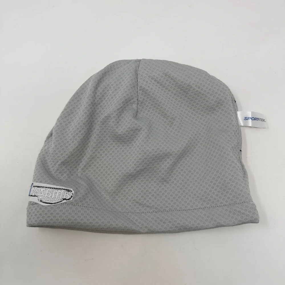 Amazon Logistics Black Knit Beanie Hat Reflective Gray Band Sport-Tek